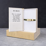 Sentiment Cord Bracelet-Proverbs 31:25