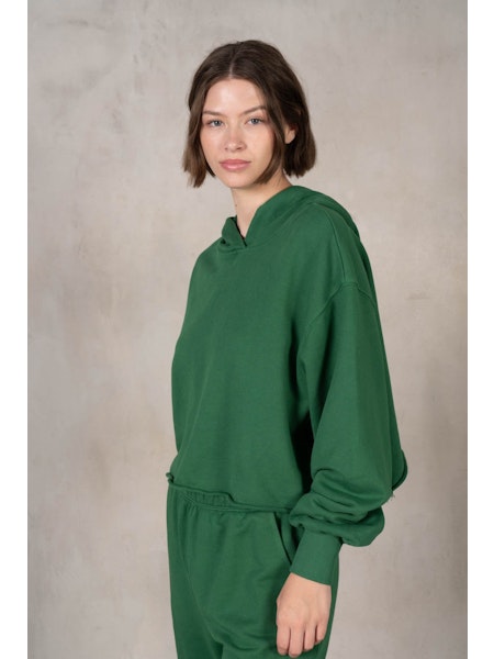 LaBiz Heavy Cotton French Terry Sweat Hoodie Hunter Green