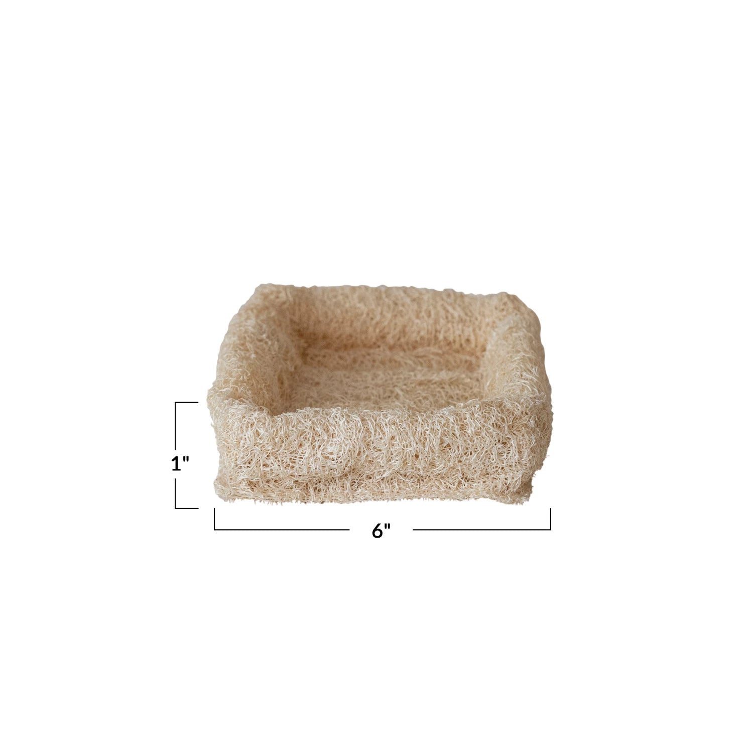 CREATIVE CO-OP Loofah Container, Natural