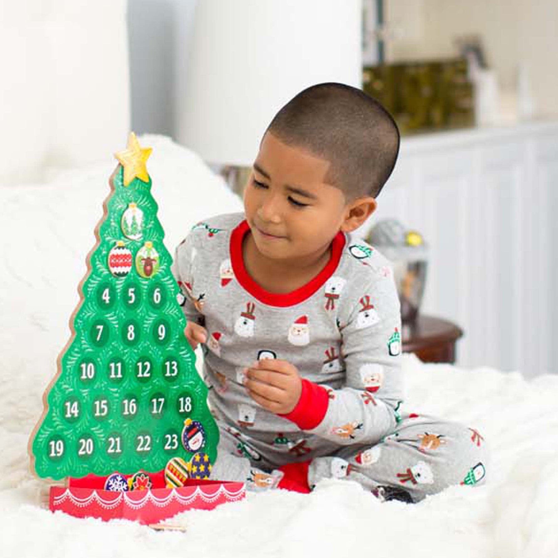 Melissa & Doug Countdown to Christmas Wooden Seasonal Calendar