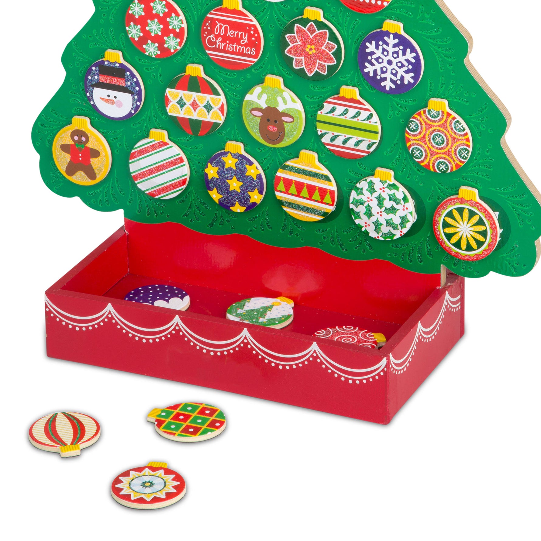 Melissa & Doug Countdown to Christmas Wooden Seasonal Calendar
