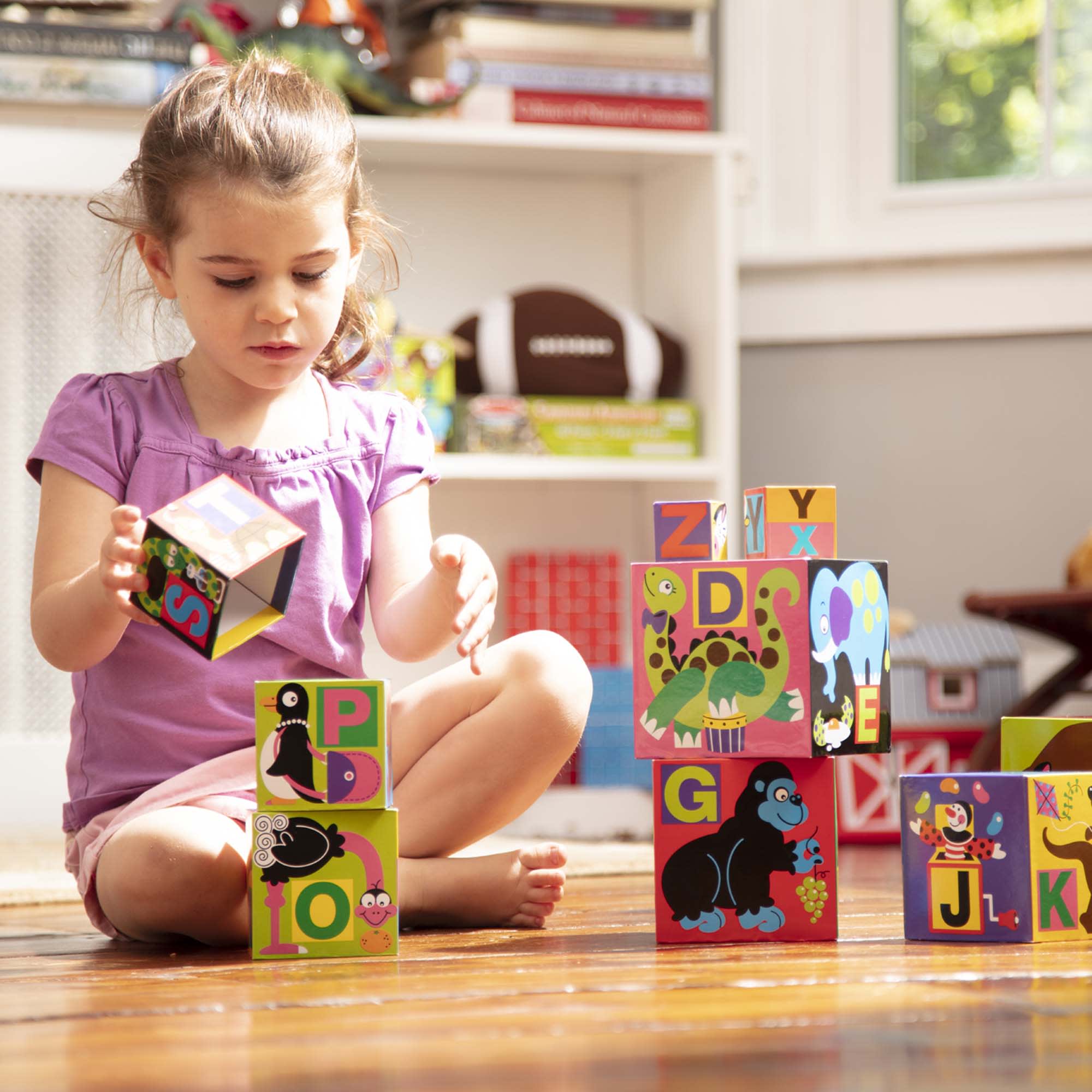 Melissa & Doug Alphabet Nesting and Stacking Blocks