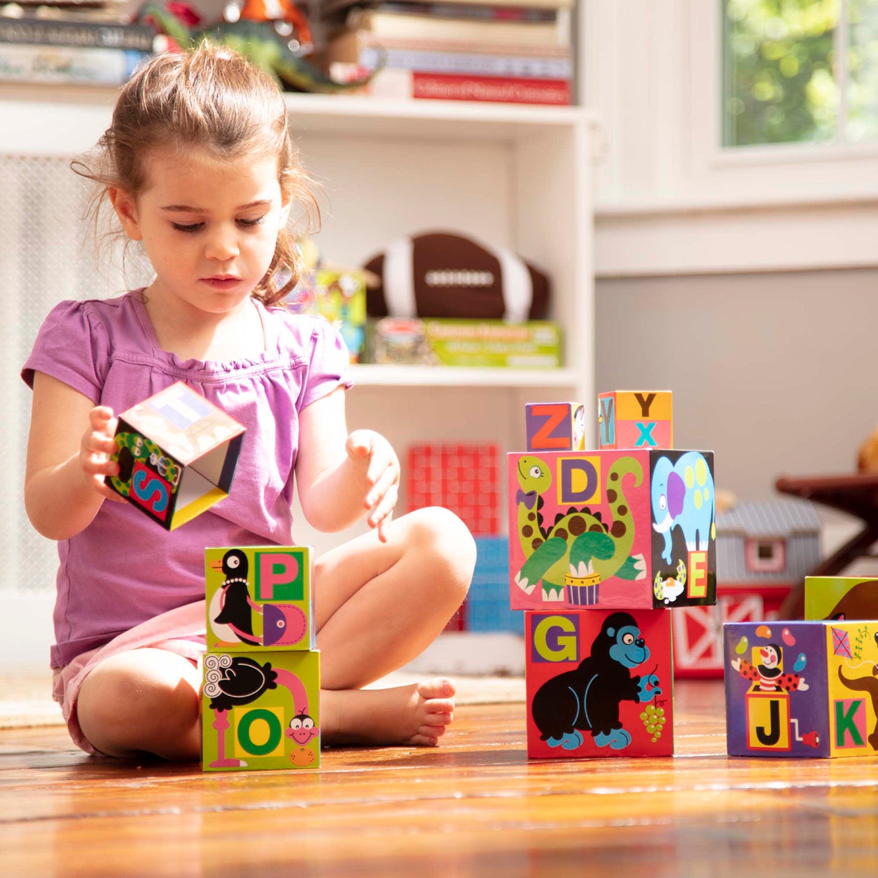 Melissa & Doug Alphabet Nesting and Stacking Blocks
