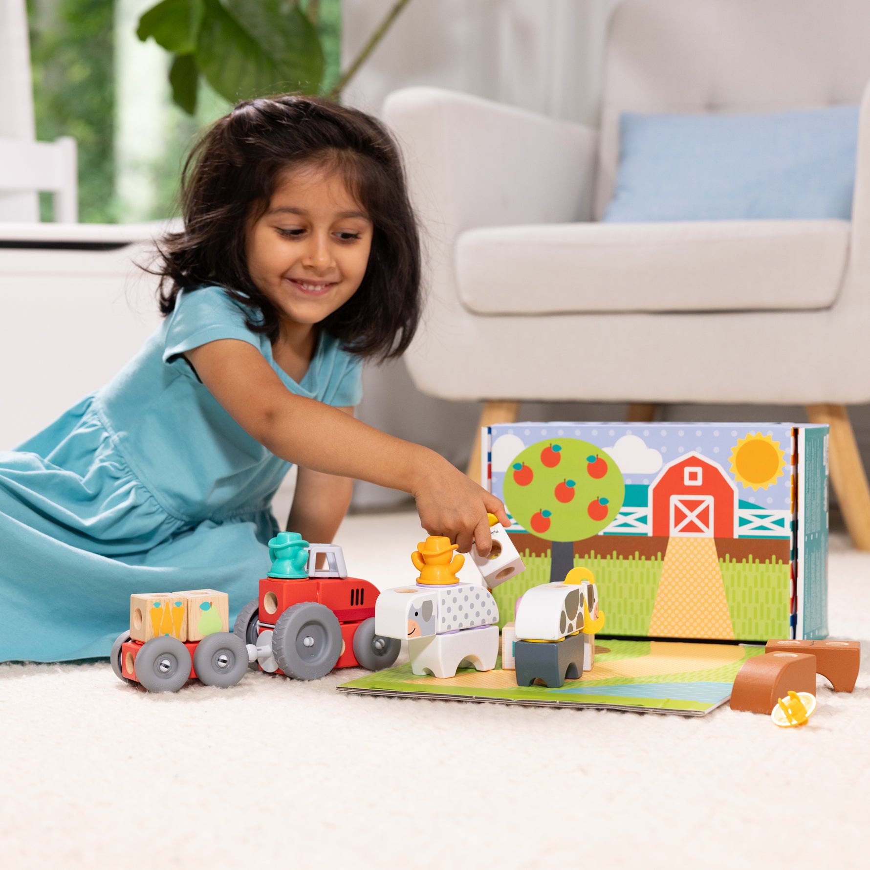Melissa & Doug Blockables Farm Play Set