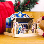 Melissa & Doug Wooden Christmas Nativity Set