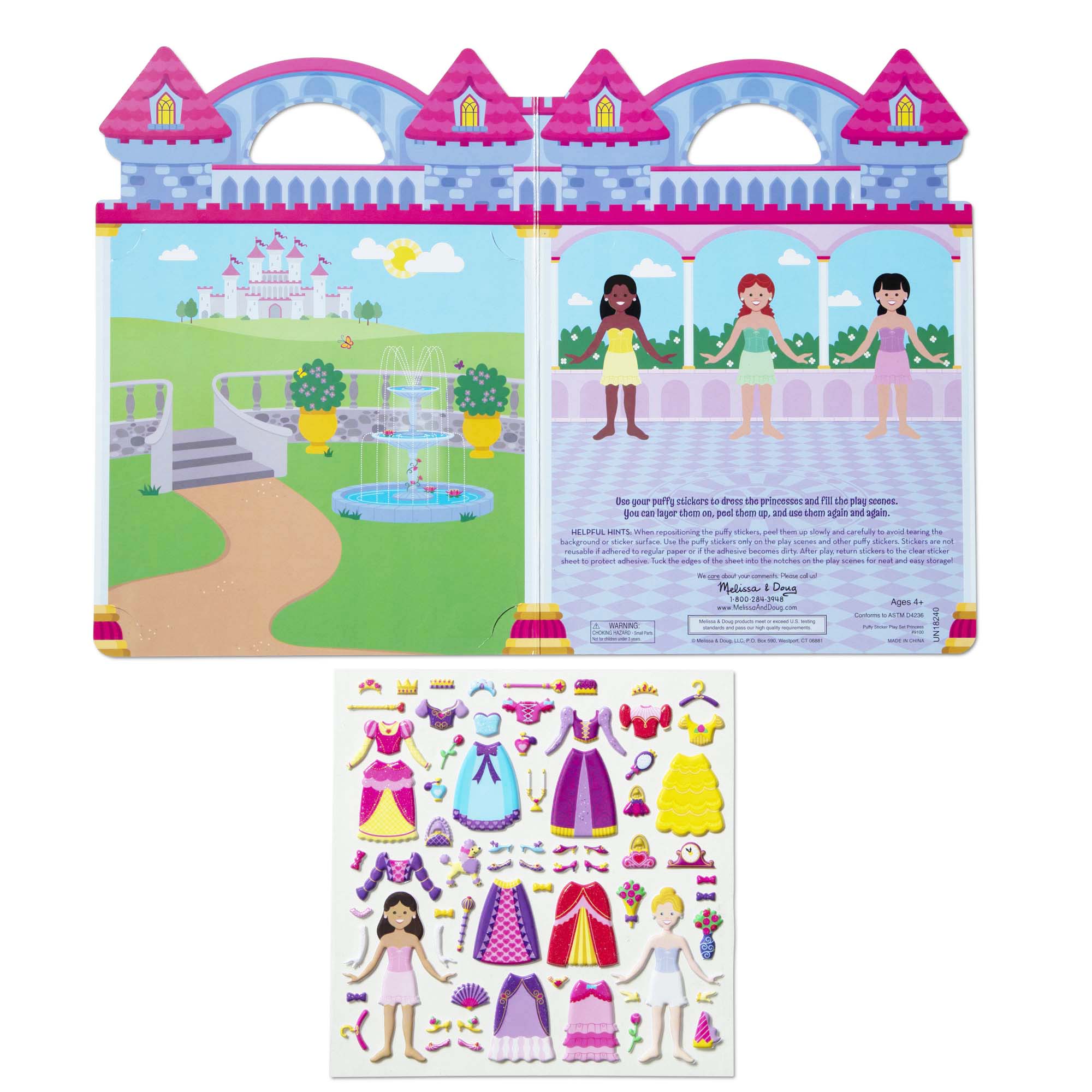 Melissa & Doug Puffy Sticker Play Set - Princess