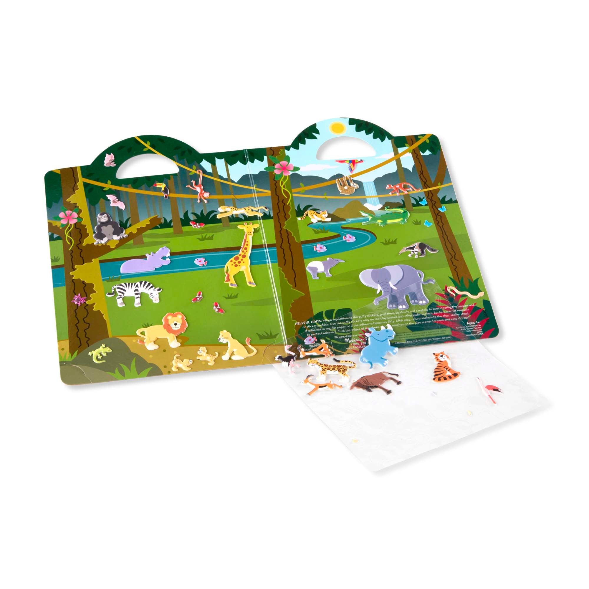 Melissa & Doug Puffy Sticker Play Set - Safari