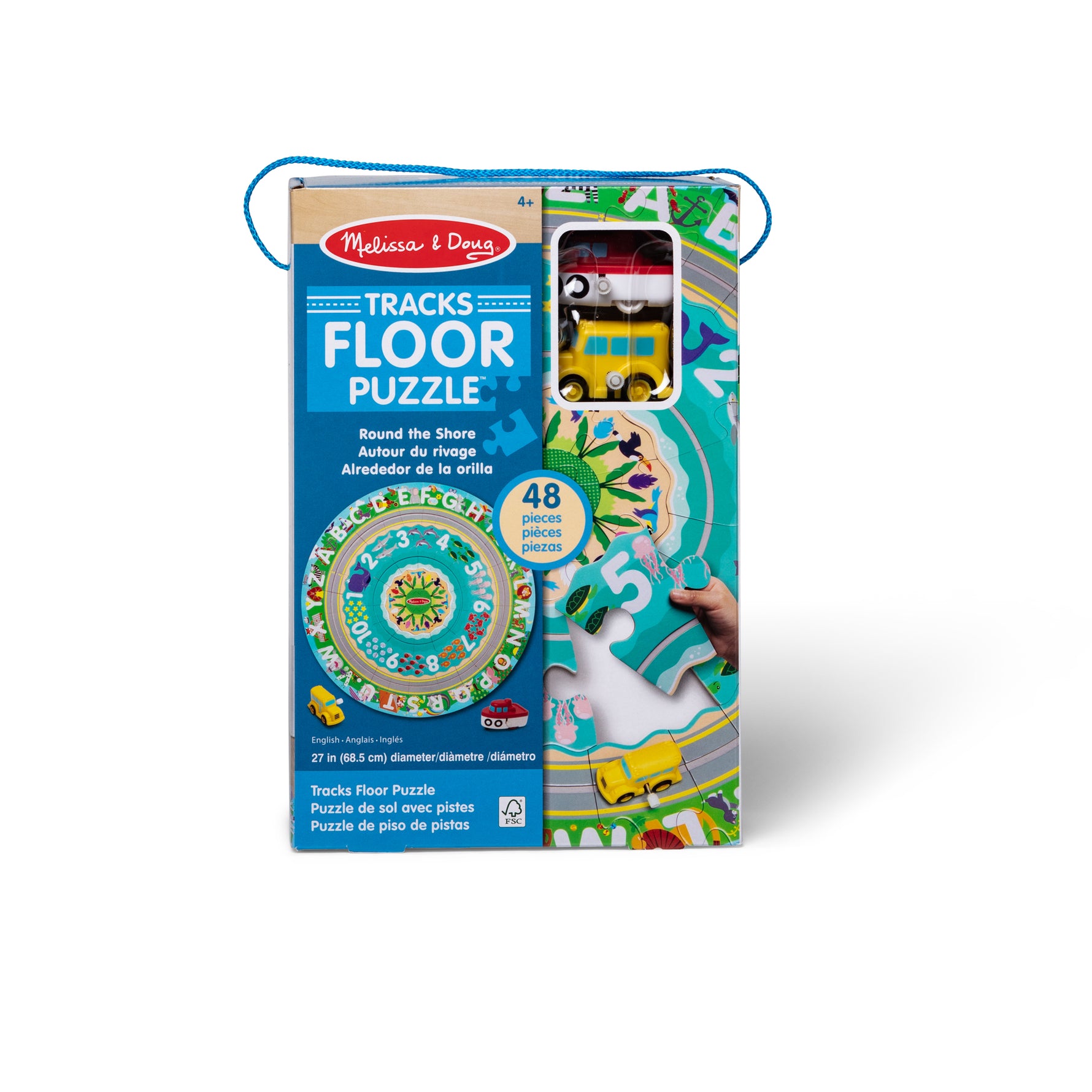 Melissa & Doug Round the Shore Tracks Floor Puzzle - 48 Pieces