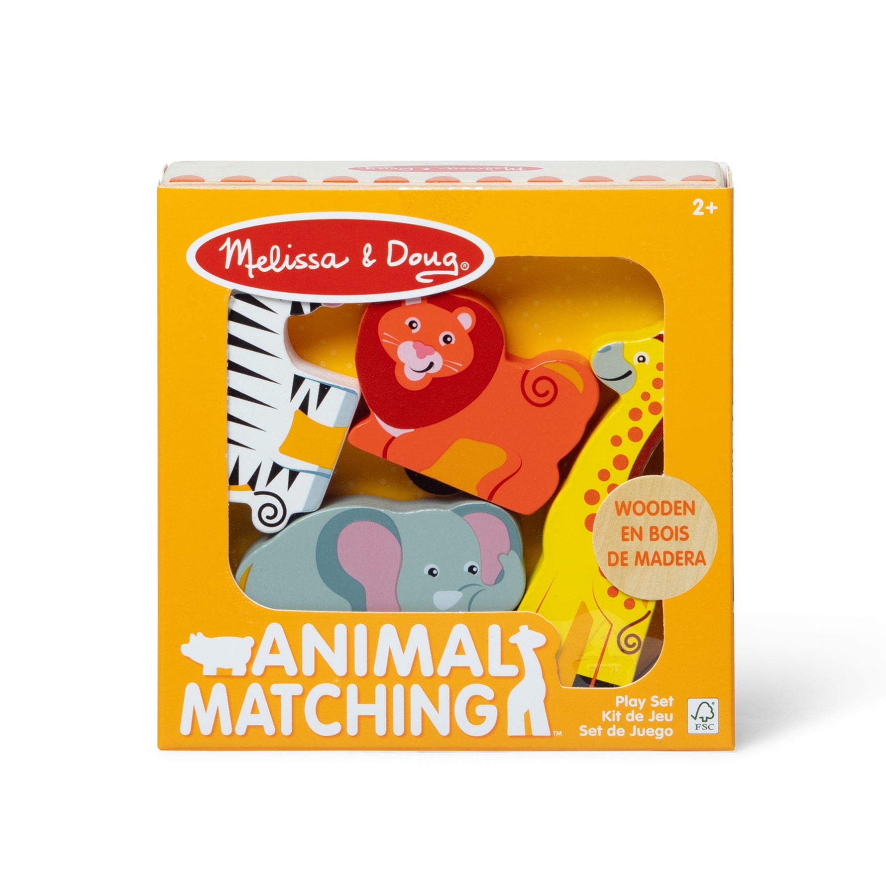 Melissa & Doug Wooden Animal Matching Safari
