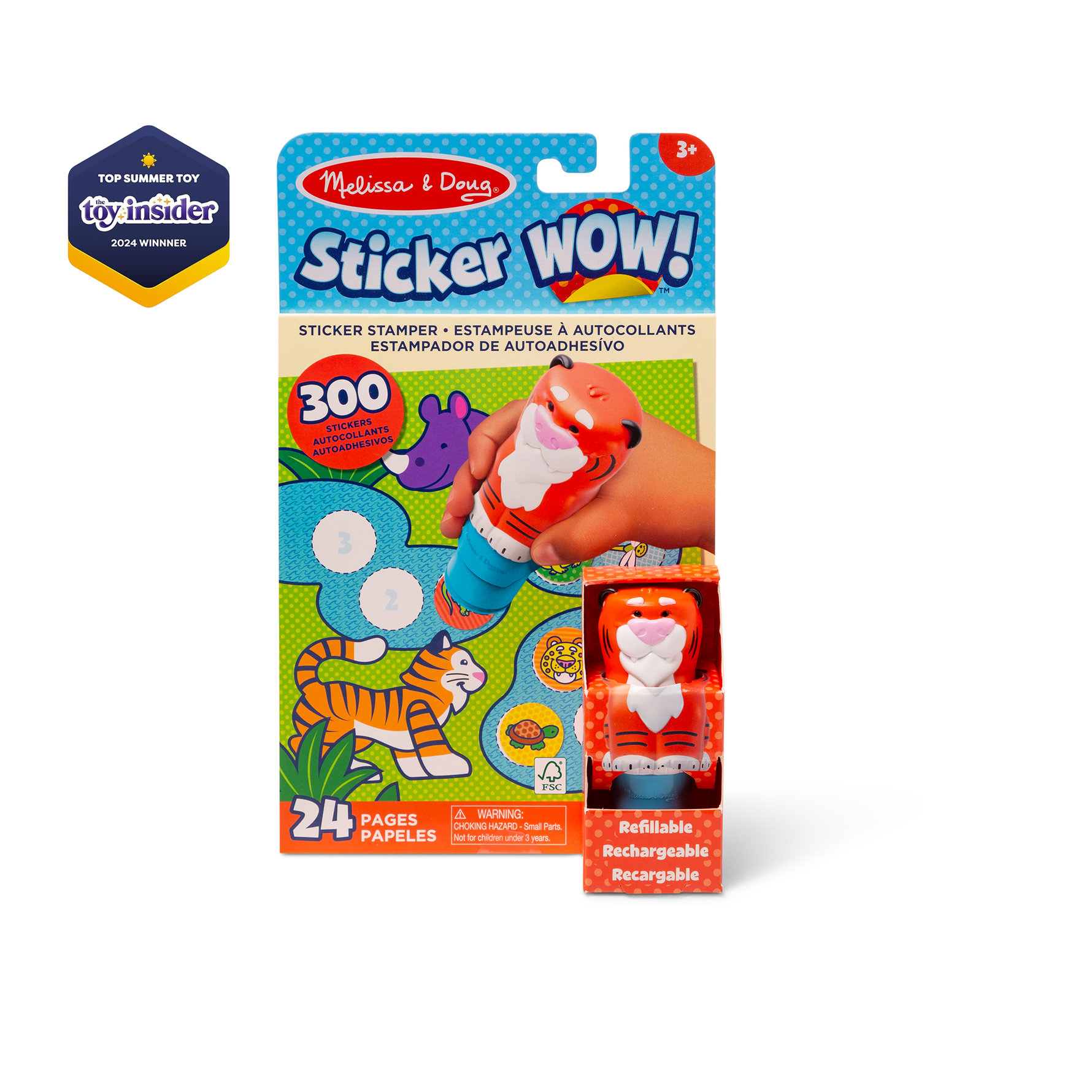 Melissa & Doug Sticker WOW! Activity Pad & Sticker Stamper - Tiger