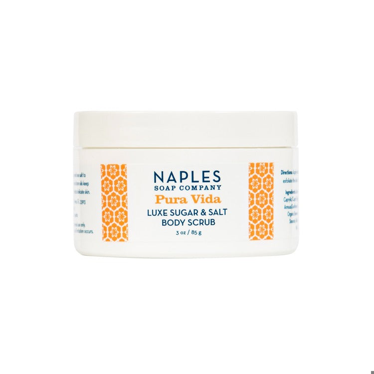 NAPLES SOAP COMPANY Luxe Pura Vida Sugar and Salt Scrub 3 oz