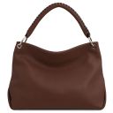 Tuscany Leather Soft Tote in rich Coffee