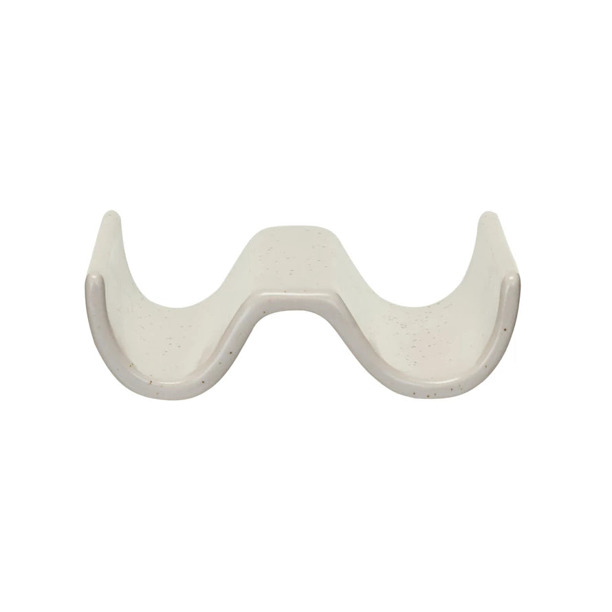 CREATIVE CO-OP Stoneware Soap & Sponge Holder