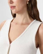 EMERALD COLLECTION Sweater Vest in Ivory - SIze L