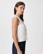 EMERALD COLLECTION Sweater Vest in Ivory - SIze L