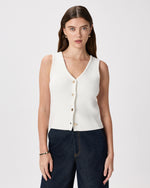 EMERALD COLLECTION Sweater Vest in Ivory - SIze L