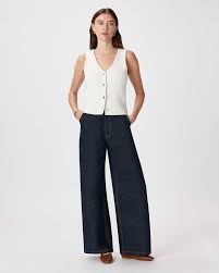 EMERALD COLLECTION Sweater Vest in Ivory - SIze L