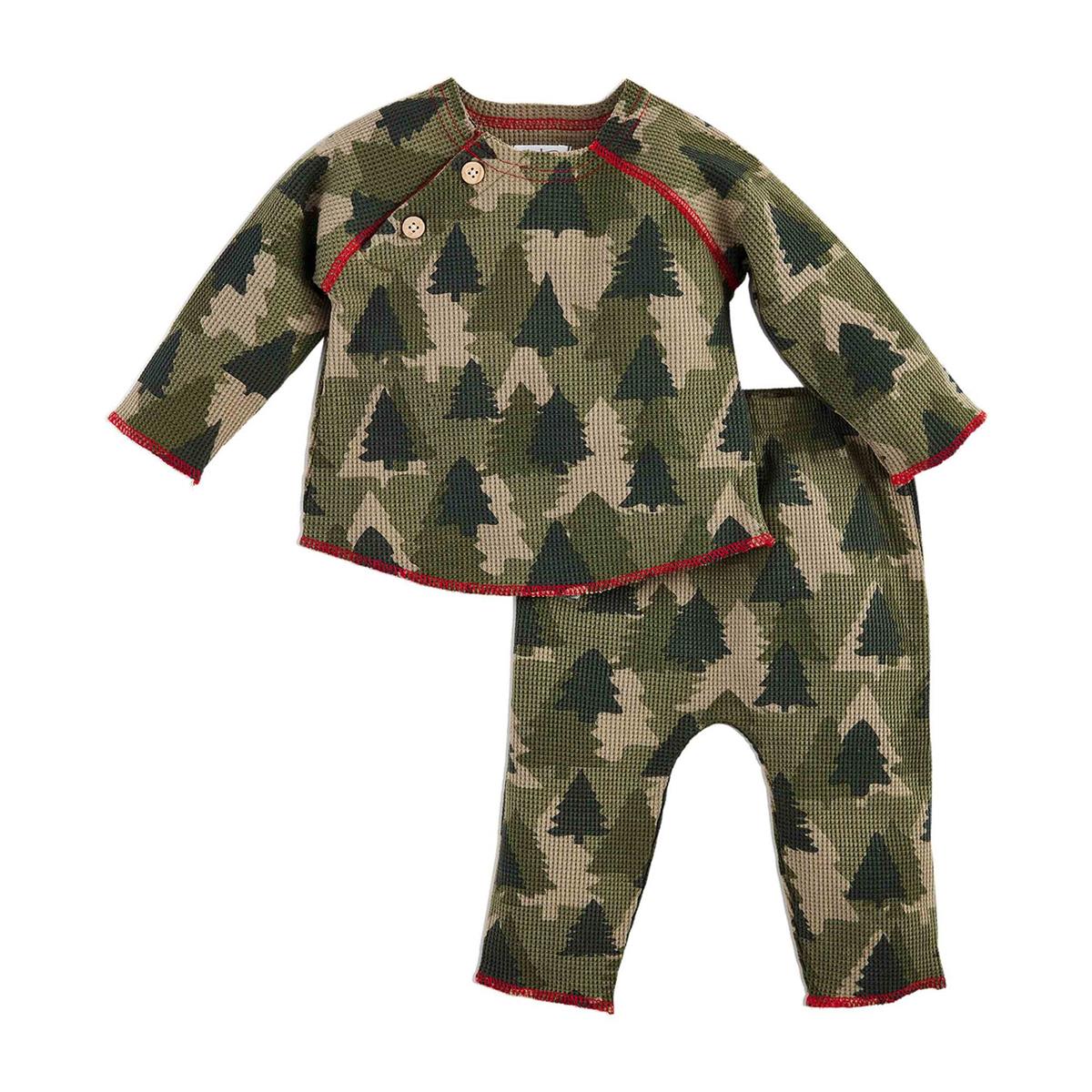 MUD PIE Tree Camo Two-Piece Set 6-9m